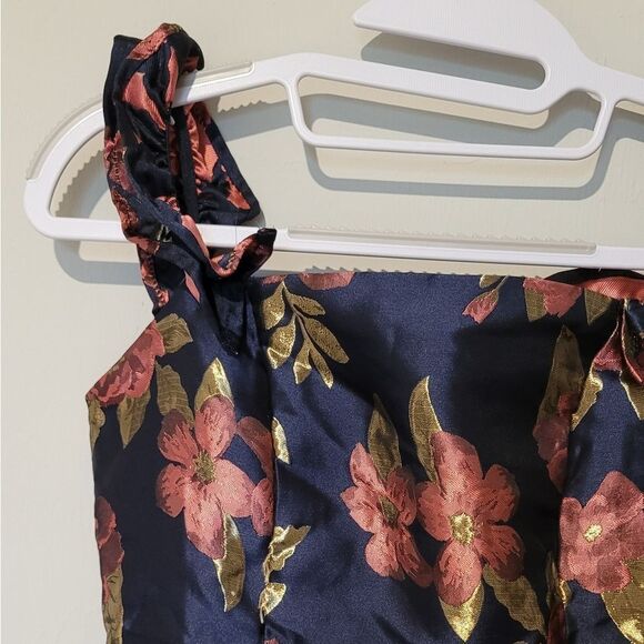 Lulus Pop The Bottle Navy floral dress Size XS - Picture 6 of 16